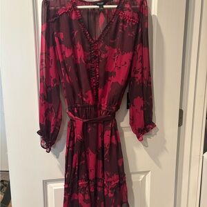 Vera Wang sheer dress-large, NWT